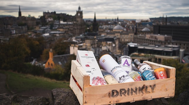 Drinkly Crate Edinburgh Backdrop